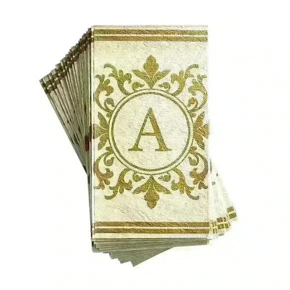 Set of 40- "A" Buffet Paper Napkins - Picture 1 of 1